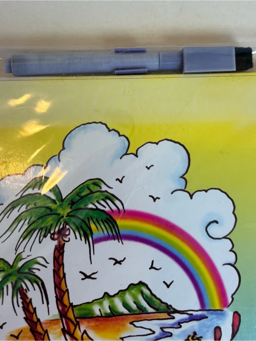 Lot of 3 NEW Ed Hardy Tropical Island Koi Dry Erase Boards Marker Magnets Sealed